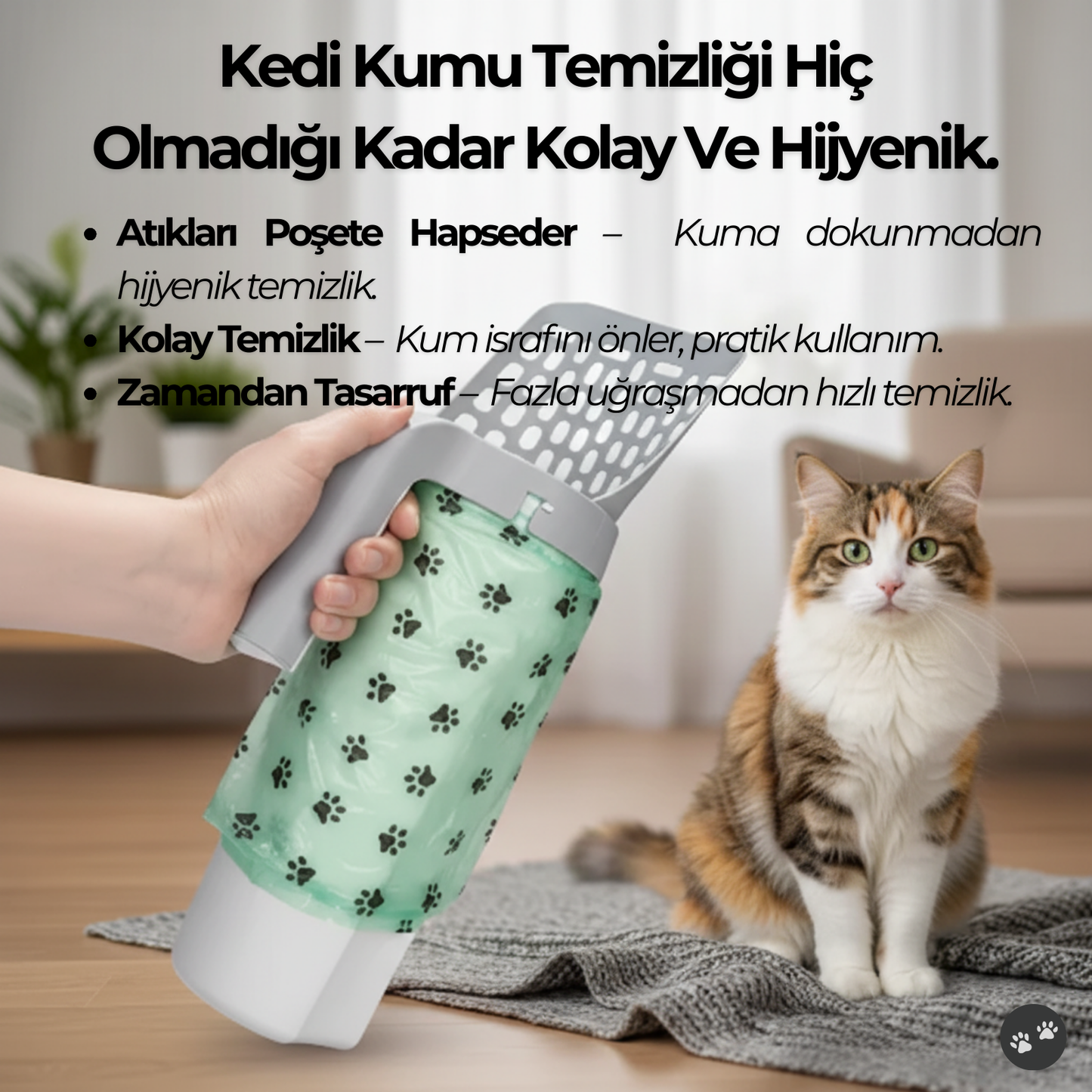 🐾En İyi 3'ü 1 Arada Akıllı Kum Temizleyici