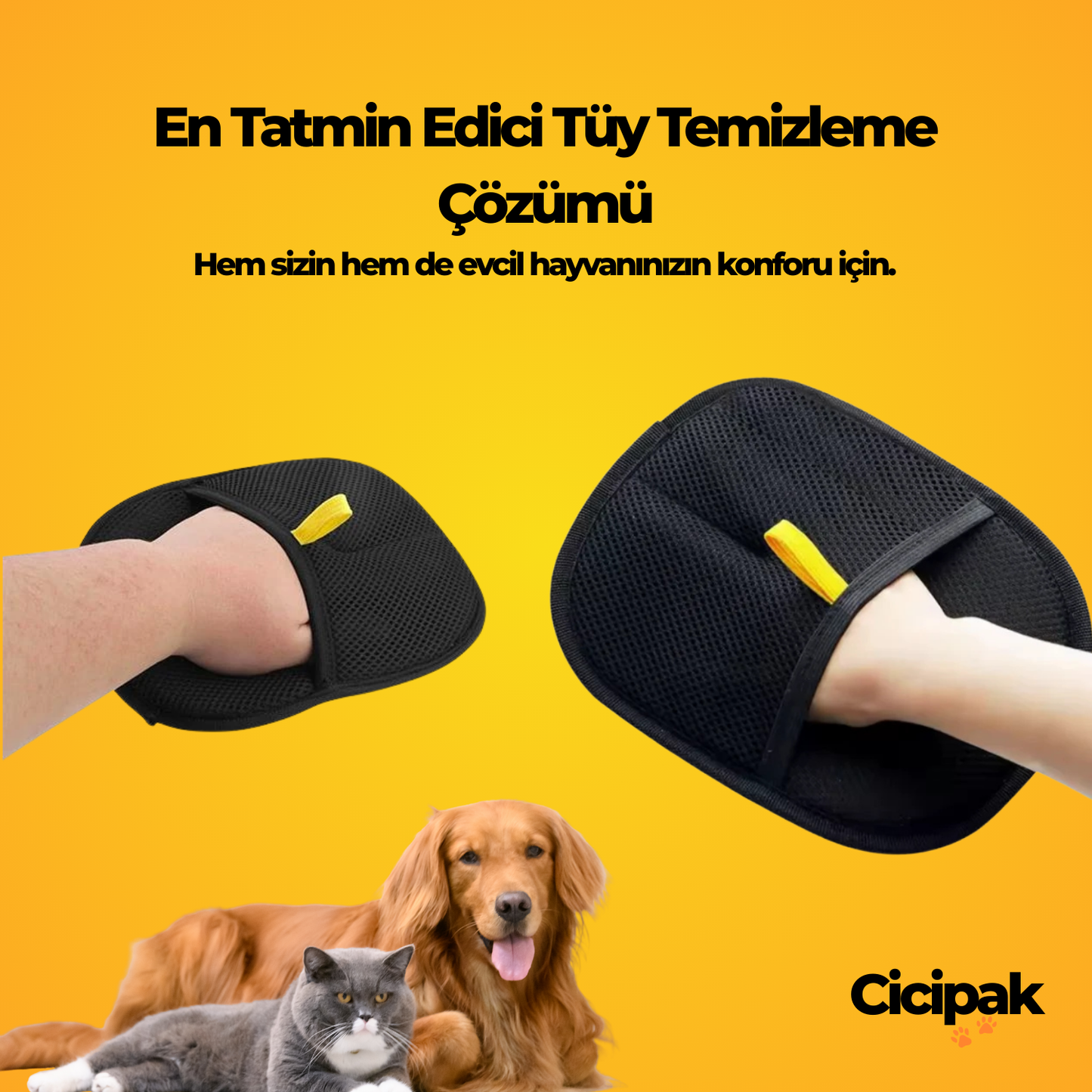 🐾 Cici- SilPak™ - En Çok Satan 1 Numaralı Evcil Hayvan Tüy Toplama Eldiveni