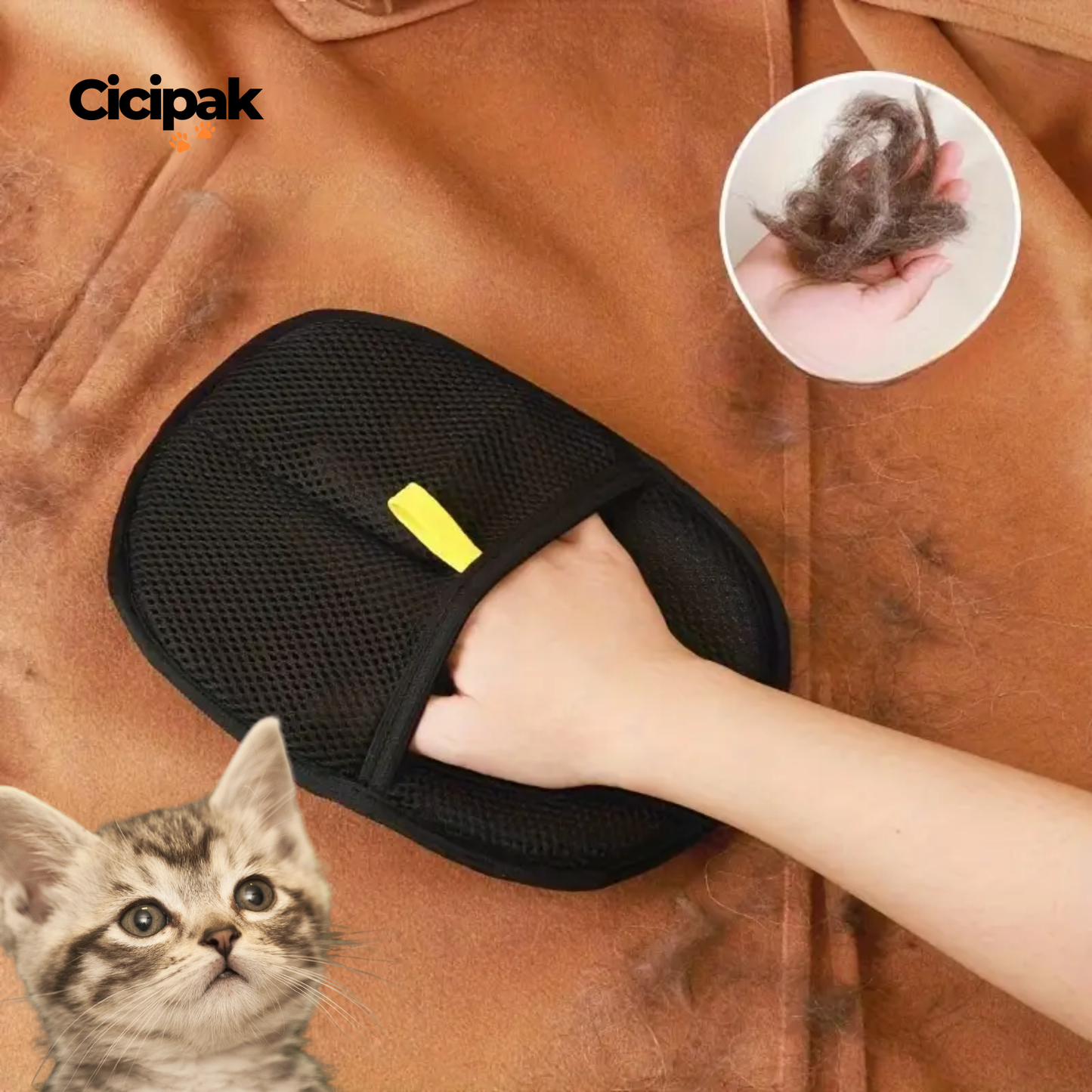 🐾 Cici- SilPak™ - En Çok Satan 1 Numaralı Evcil Hayvan Tüy Toplama Eldiveni